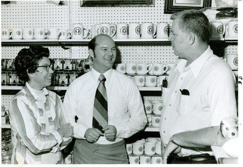 John Raney with University Bookstore owners