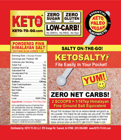 KETO SALTY ON-THE-GO Pouch by KETO TO GO