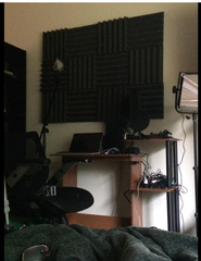 acoustic foam in home office
