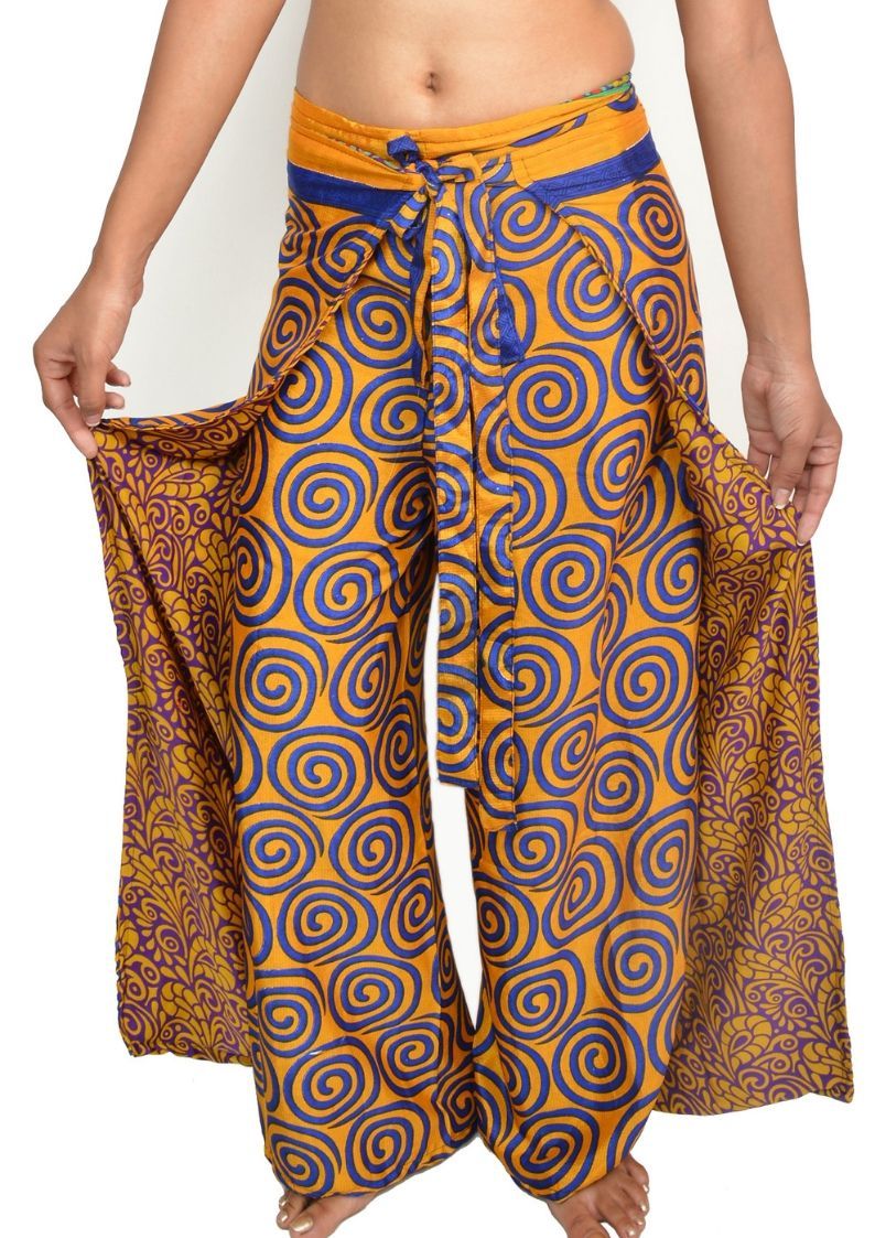 plus size wrap pants