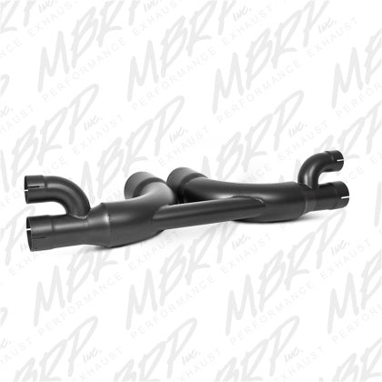MBRP BLACK SERIES CENTER MUFFLER BYPASS: 2014–2015 PORSCHE GT3/GT3RS