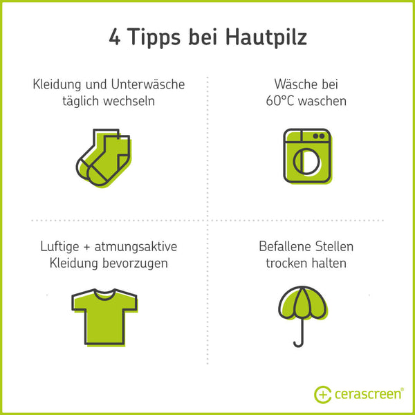 Tipps, um Hautpilz loszuwerden