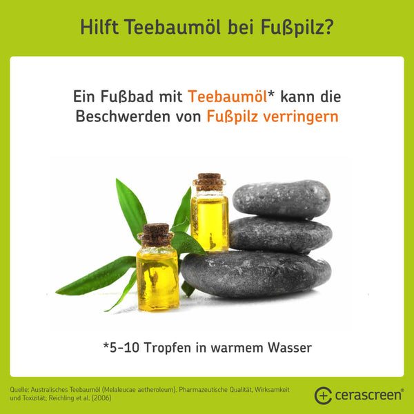 Teebaumöl gegen Fußpilz