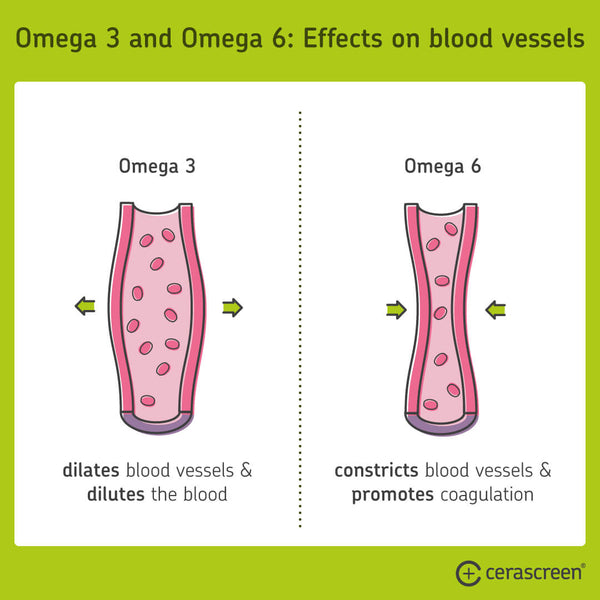 Effect van Omega-3 and Omega-6 op de bloedvaten