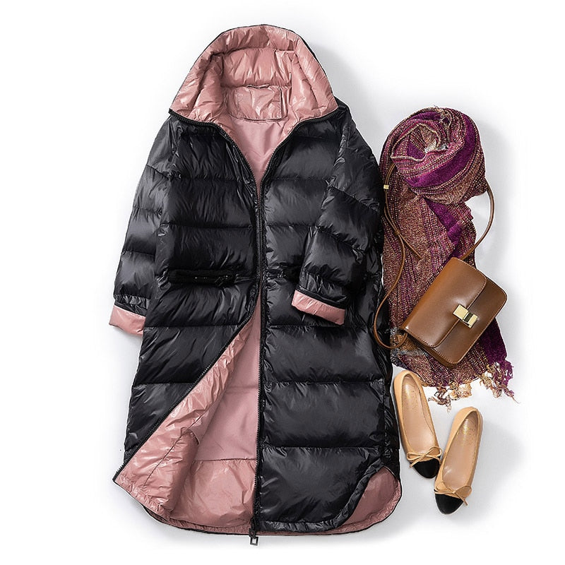 long oversized puffer coat