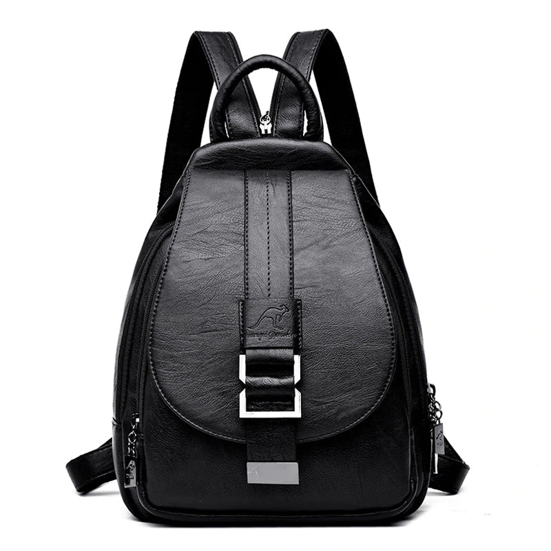 classy leather backpack