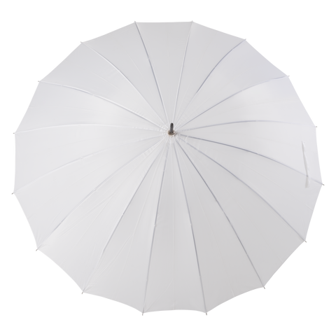White large 16-panel umbrella