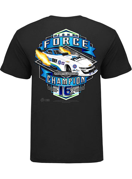 rynker Fysik prototype John Force 16X Champion T-Shirt | John Force | NitroMall