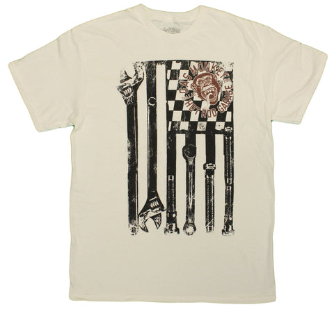 Official Licensed Gas Monkey Garage Fast N' Loud Wrench Flag Men's T-Shirt