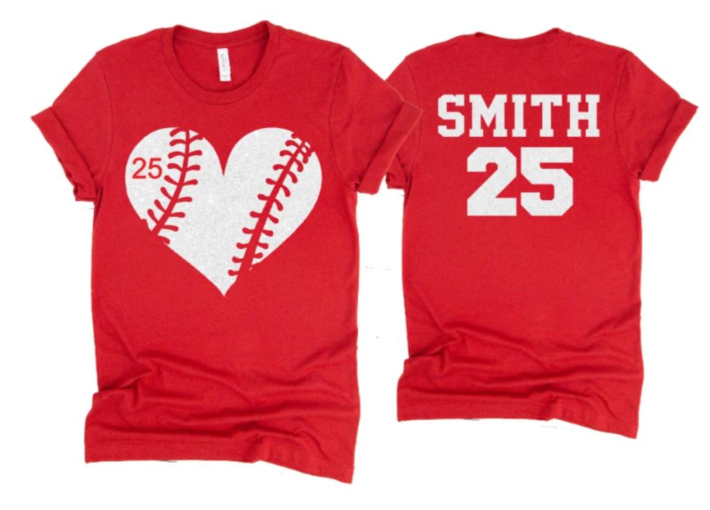 custom baseball shirts for moms