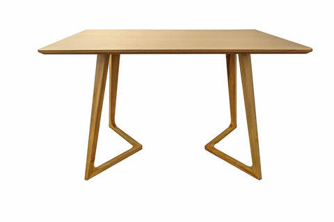 minimal modern mid-century table solid wood