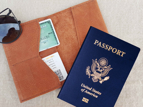 Personalized Leather Passport Cover, Custom Leather Passport Holder, Passport Wallet, Travel Gift For Women, Wanderlust Gift, Travelers Gift
