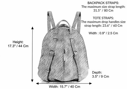 Women Leather Backpack - Leather book bag - Backpack Purse - School backpack - Leather Bag - Fashion Bag