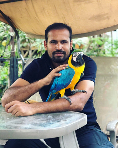 yusuf pathan and his pets