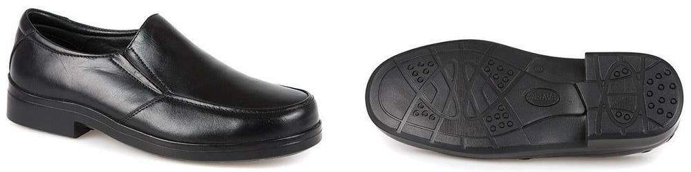 Pavers Extra Wide Dual Fit Leather Slip On