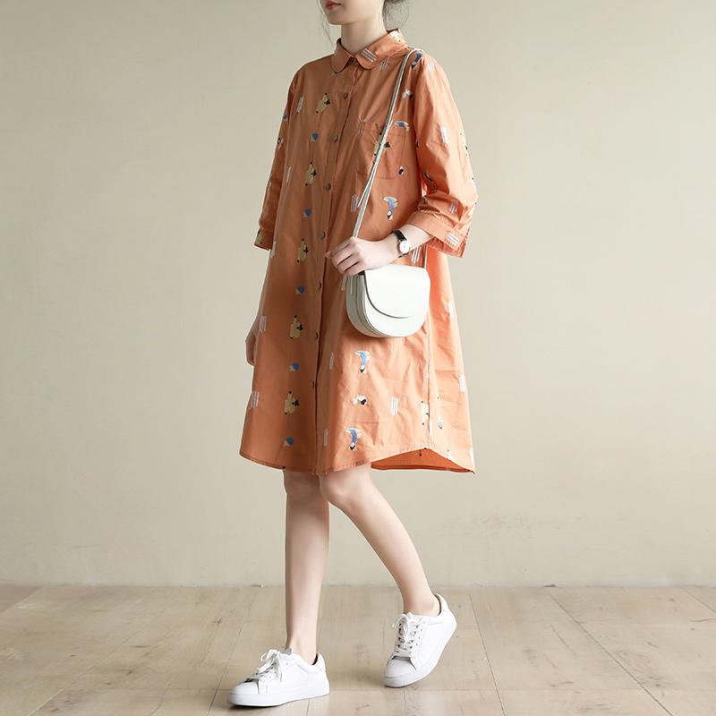 mid length shirt dress