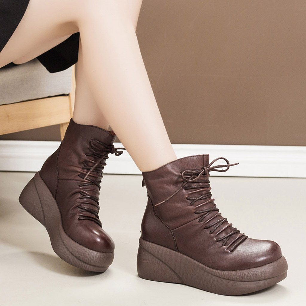 waterproof platform boots