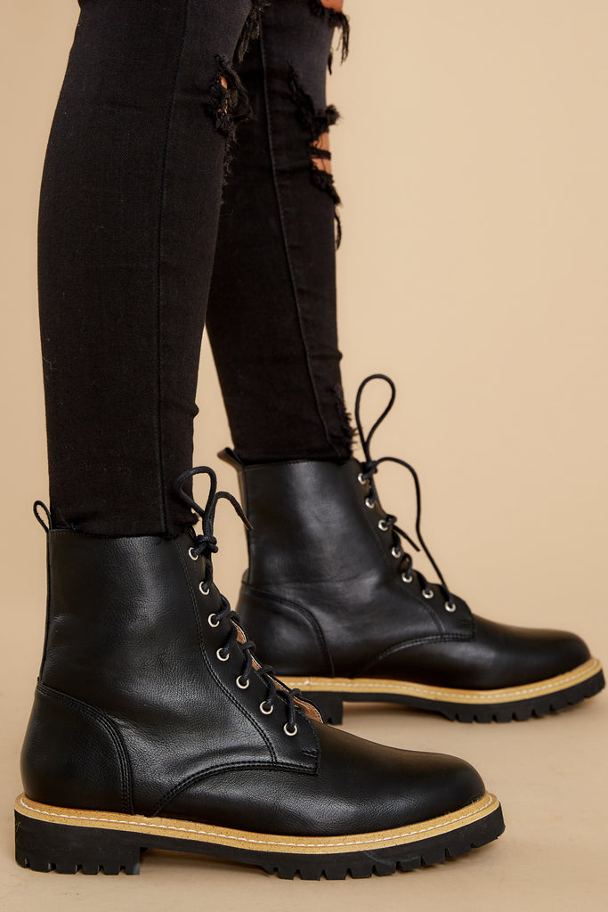 Worth It Every Time Black Lace Up Boots 