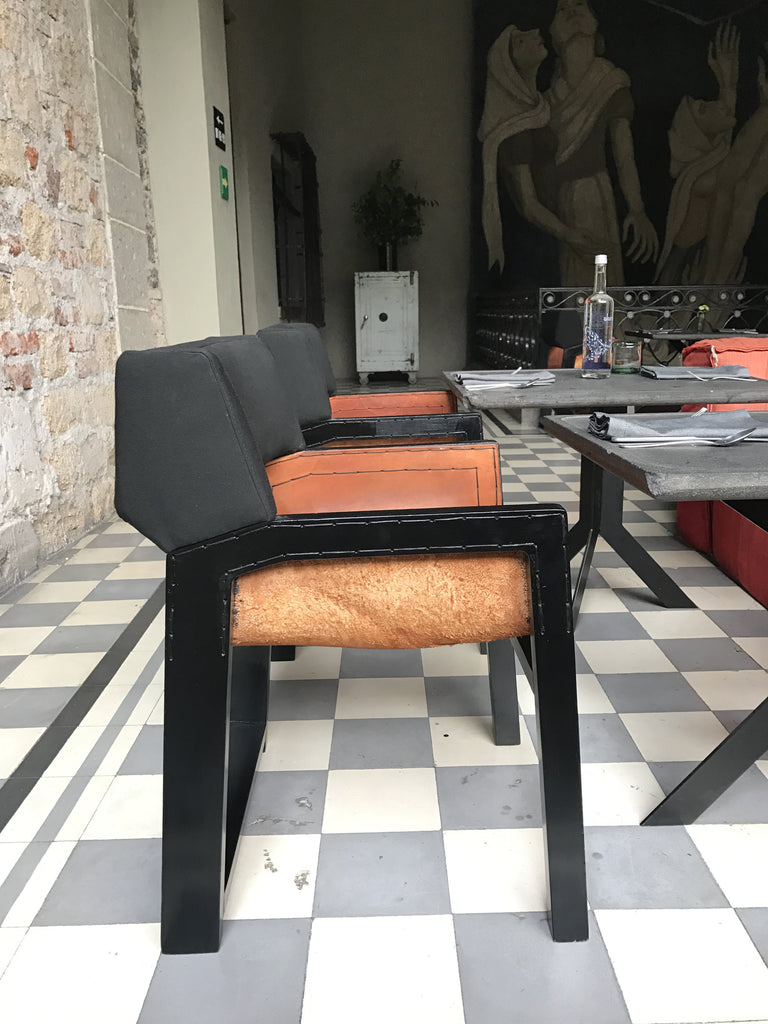 Black Dining Chairs with Leather Seats