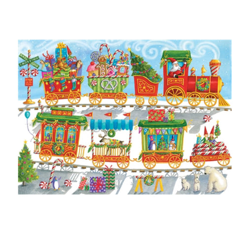 Cobble Hill Family Puzzle - Christmas Train