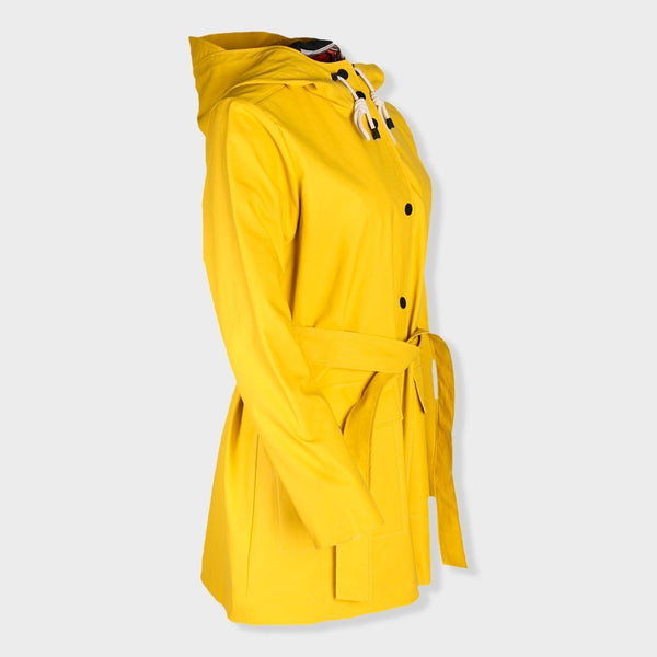 women's yellow rain slicker