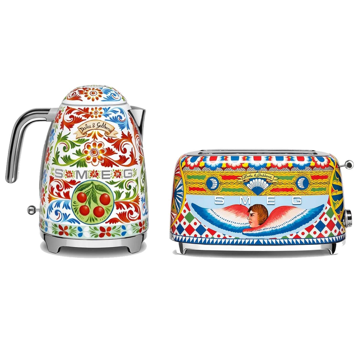 dolce and gabbana smeg kettle and toaster