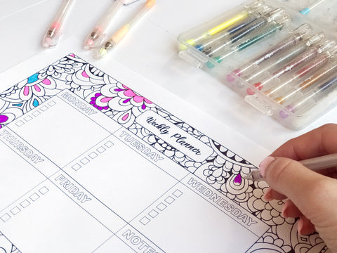 Printable Weekly Planner by Hayley Lauren Design