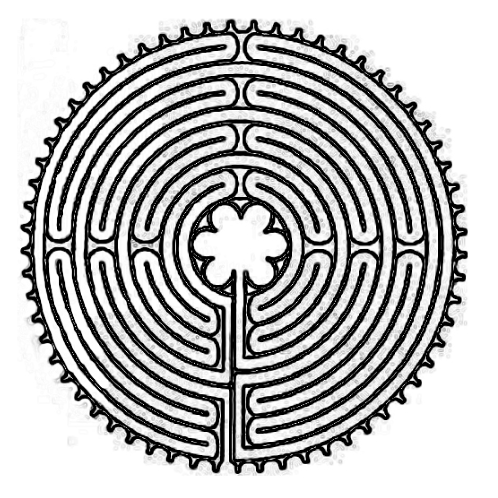 Chartres Labyrinth Drawing