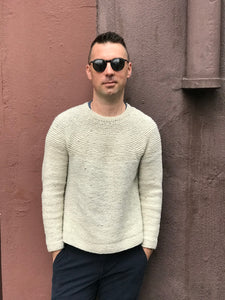 Brooklyn tweed hand knit cobblestone pullover