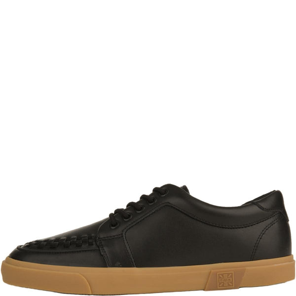 gum sole leather sneakers