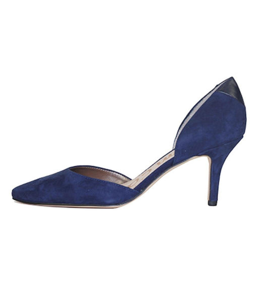 sam edelman blue suede heels