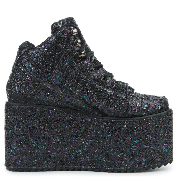 platform glitter sneakers