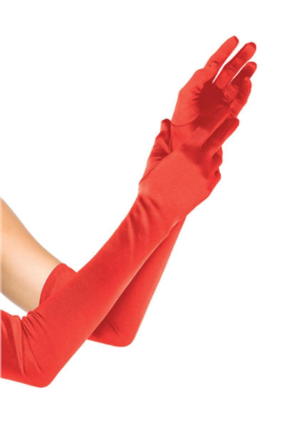 party city long red gloves