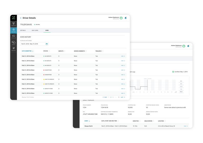 Easily Track Hours of Service and Maintain DVIR