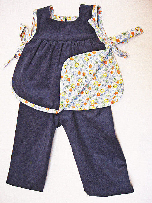 Baby top & pant set sewing pattern ISABELLE BABY SET baby sizes 3 months to 4 years - Felicity Sewing Patterns