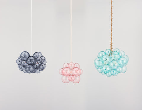 colored bubble chandelier