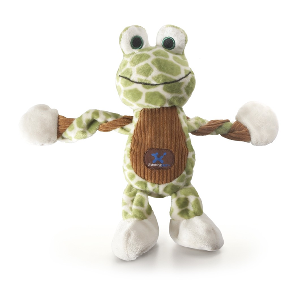 stuffed frog dog toy