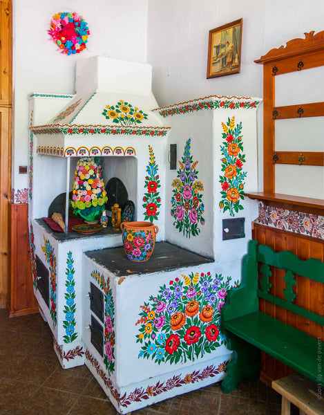 polish folk art kitchen