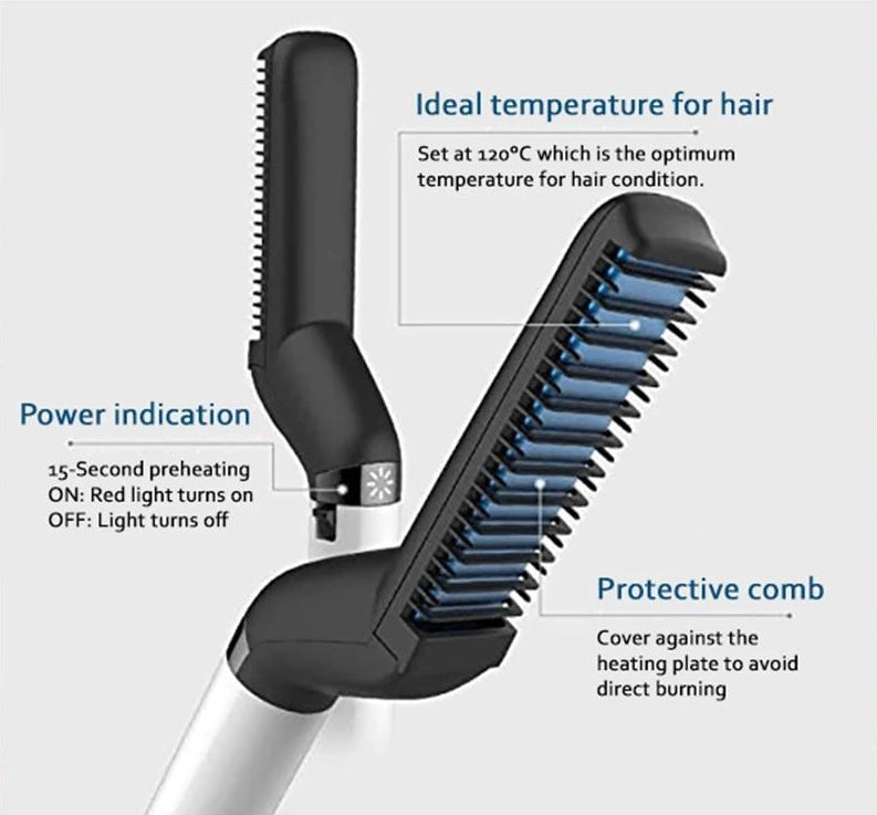 PREMIUM HAIR AND BEARD STRAIGHTENING COMB