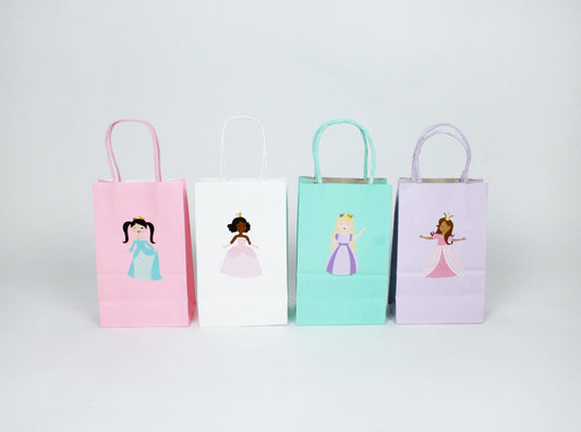 Merrilulu Pretty Princess - Gift Bag Stickers, 12 Ct