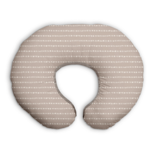 Toki Mats Nursing Pillow Cover - Stripe In Light Grey