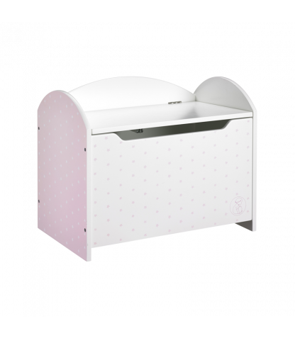 Kids Concept Toy Box with Pink Stars - scandibornusa