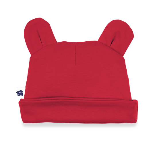 Paper Cape Bear Ear Hat - Red