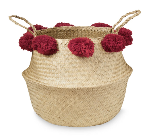 Cam Cam Belly Basket in Burgundy