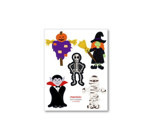 Merrilulu Trick Or Treat - Stickers For Gift Bag, 15 Ct