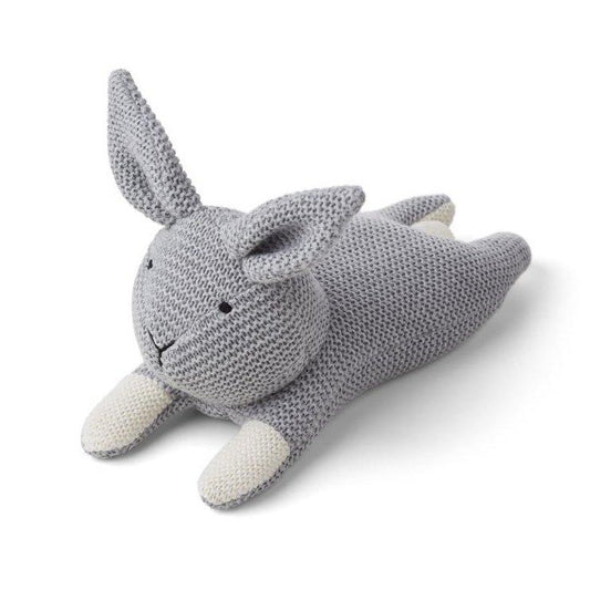 Liewood Missy Knit Teddy - Rabbit Grey Melange - scandibornusa