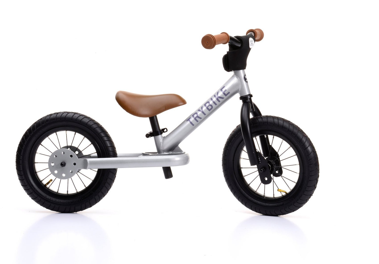 Trybike Steel 2 in 1 Balance Bike / Trike - Silver - scandibornusa