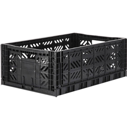 Ay-Kasa Folding Maxi Crate in Black - Scandibørn