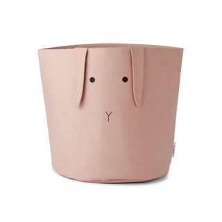 Liewood Aya Fabric Rabbit Basket in Dusty Rose - Two Sizes Available - scandibornusa