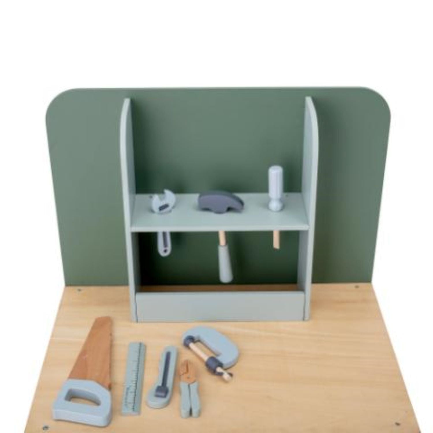 Bloomingville - Bubba Wooden Toy Workbench in Green - Scandibørn